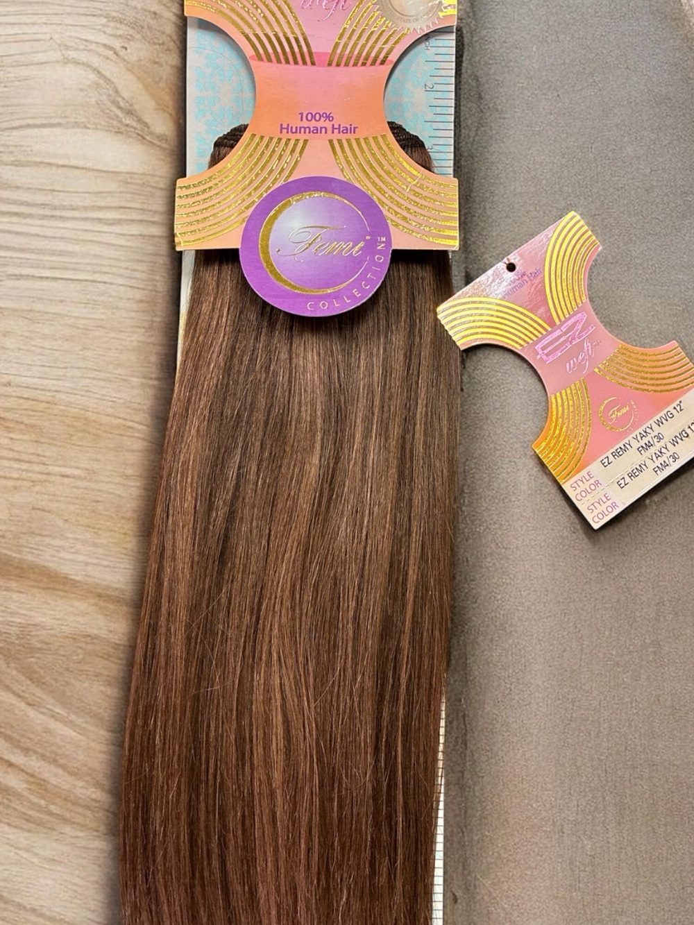 100% Human Hair Extensions - Light Brown F4/30
